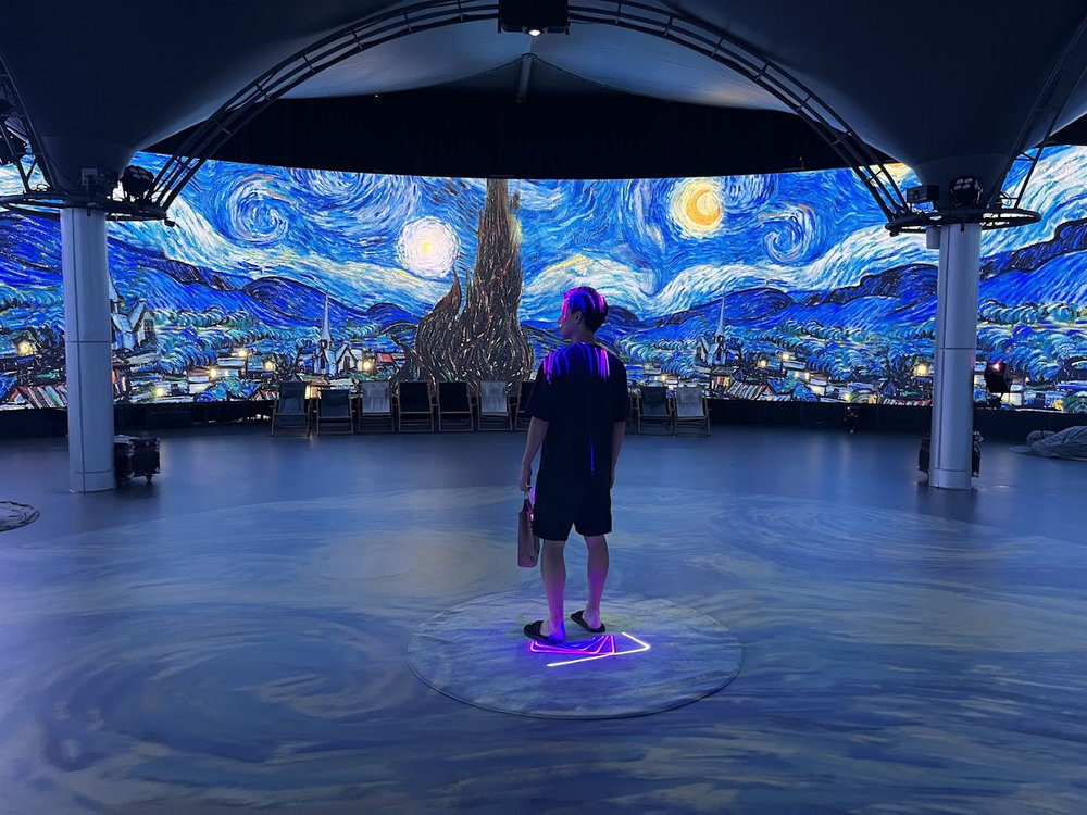 Van Gogh’s famous paintings come to life through mesmerizing lights 